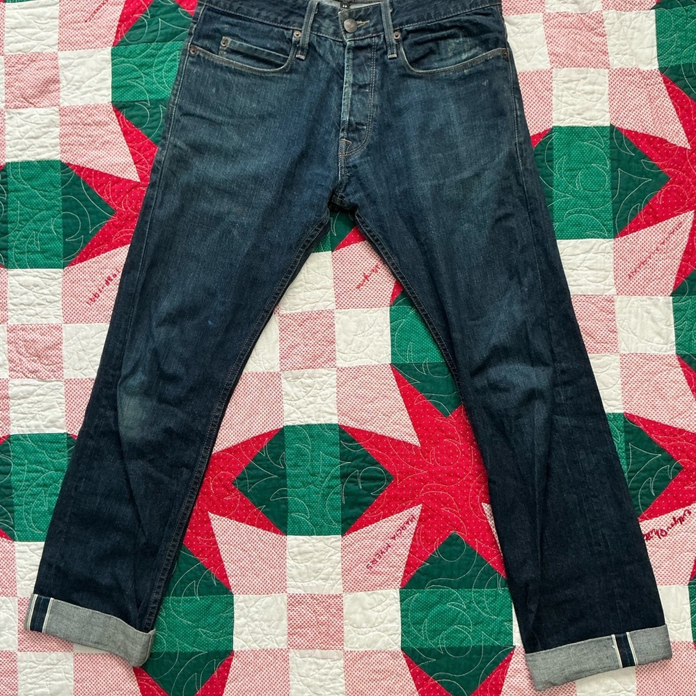 Freenote Cloth Men's Straight Dark Indigo Jeans